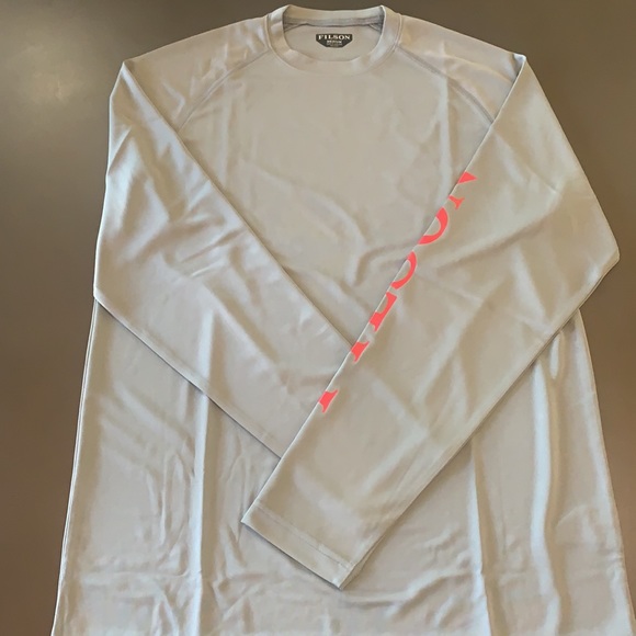 C.C. Filson Long Sleeve Barrier T-Shirt , NEW , StormGray - Picture 2 of 6